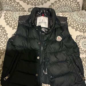Moncler Glossy Navy Down Filled Puffer Vest